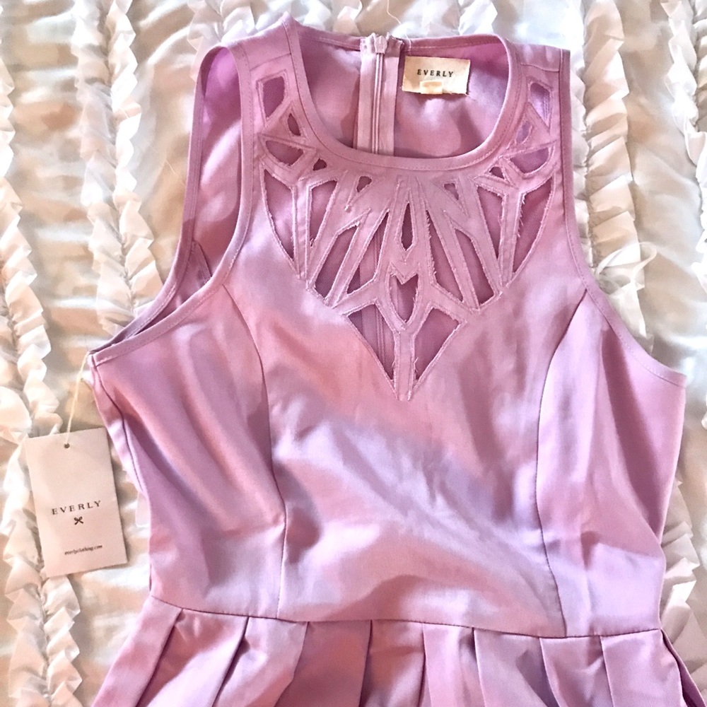 Lavender Everly Fit and Flare Dress Size Small
